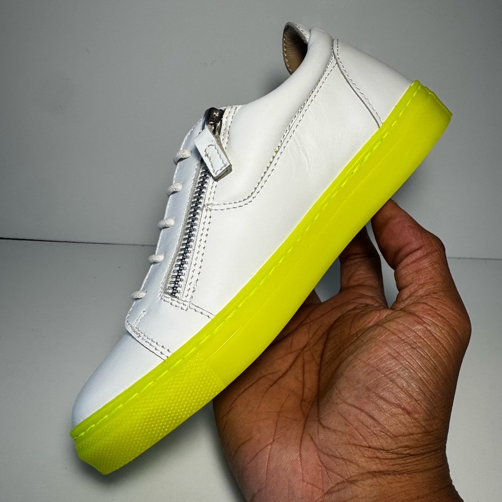 Giuseppe Zanotti Frankie Fluo Jr “White Fluorescent Yellow” Size 32 (EU) - Picture 9 of 13